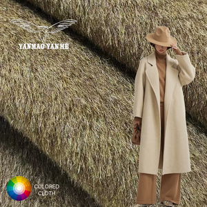 Vải len Alpaca Poly dệt mềm cao cấp 580GSM, chất liệu vải dệt chắc chắn, ấm áp, dùng may vest nữ cho áo khoác mùa đông - Product Image 1