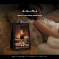 MORRORART Time Album Y1 Haut-parleur à paroles avec sous-titres flottants pour V5.2, Calendrier audio, Cadre photo, Appareil intelligent, Alimentation CA