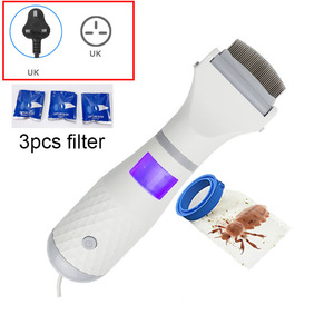 Pettine elettrico <span class=keywords><strong>per</strong></span> animali domestici <span class=keywords><strong>per</strong></span> gatti e <span class=keywords><strong>cuccioli</strong></span> funzione autopulente a batteria strumento di rimozione delle pulci dei pidocchi fatto di spazzole di plastica - Product Image 1