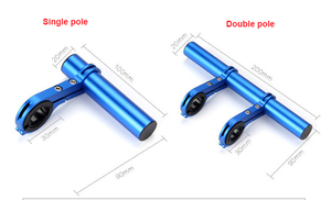 Support de téléphone multifonction en alliage d'aluminium pour lampe torche et appareil photo, double fixation pour extensions de <span class=keywords><strong>guidon</strong></span> de vélo, trottinette et <span class=keywords><strong>moto</strong></span> - Product Image 6