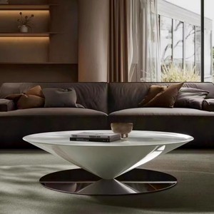 <span class=keywords><strong>Table</strong></span> <span class=keywords><strong>basse</strong></span> italienne avant-gardiste en forme de soucoupe volante, <span class=keywords><strong>table</strong></span> <span class=keywords><strong>basse</strong></span> minimaliste moderne, élégance du salon, design métallique exceptionnel - Product Image 5