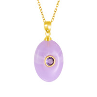 Collier pendentif ovale en forme de goutte d'eau imitation pierre Haomi CE, plaqué or 18 carats, serti de pierres multicolores, bijoux de mode en gros pour femmes
