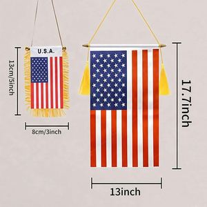 Banderas de Tela Resistente con Acabado Satinado para Colgar en la Pared, Publicidad Directa de Fábrica, para Decoración de Espejos Retrovisores de Automóviles Escolares - Product Image 3