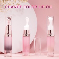 Baume à lèvres hydratant et nourrissant de marque privée, jour et nuit, végan, transparent, gloss volumateur de lèvres, huile à lèvres changeante de couleur avec nouveaux tubes