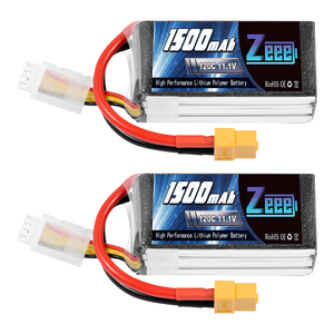 <span class=keywords><strong>Batterie</strong></span> LiPo 1500mAh 3S 100C en gros, pack de remplacement léger avec étui souple pour bateau RC, bateau de course, drone FPV - Product Image 1