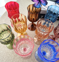 Gobelets en Plastique Polycarbonate, Verrerie en Plastique Cristal, Verres à Vin, Tasses en Verre, Coupes à Champagne en Polycarbonate Incassable, Acrylique Vintage