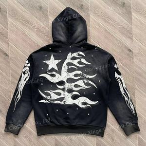 Ensembles de survêtements pour hommes avec logo imprimé en relief, ensembles deux pièces avec pantalon évasé, sweats à capuche, ensembles de survêtements pour hommes - Product Image 6