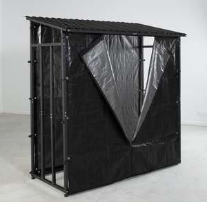 Esterno moderno legno da ardere Rack in metallo Rack di legno con lo stoccaggio <span class=keywords><strong>per</strong></span> i tronchi di deposito del fuoco - Product Image 2