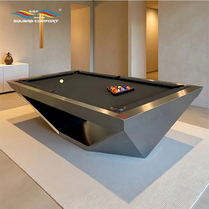 S.Q.F 8 Ball <b>Pool</b> <b>Table</b> American Style Slate Cushion Solid Wood Legs Indoor Pro Home Edition Custom Logo OEM Billiard X-KY Moder - Product Image 1