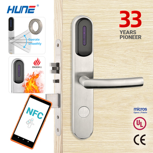 Système de serrure de porte intelligente pour hôtel <span class=keywords><strong>HUNE</strong></span> Top Sales 929-D, carte à puce RFID électronique européenne - Product Image 1