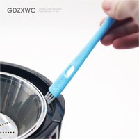 Gadget de cuisine pratique : Brosse de nettoyage double robuste bleue et blanche, 175 mm de long, 11 mm de large, avec poignée