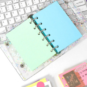 A7 6 Ring Multi color <span class=keywords><strong>Blank</strong></span> Ersatz füllung Innen papier Lose blatt Innen heft Nachfüll seiten - Product Image 4