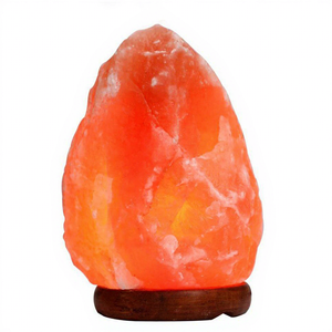 Premium Custom Made Natural Himalayan Glow Rock Salt Lamp 1-2 kg <b>Crystal</b> Salt Lamp From Pakistan- Beautiful Natural Craft - Product Image 1