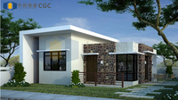 CGCH – maisons de conteneurs de luxe préfabriquées, construction rapide, faible coût, 40 pieds, maison de conteneurs d'expédition préfabriqués