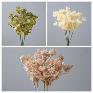 CallaFloral Fleur Artificielle Floquée à Neuf Branches, Plante Verte, Décoration de Mariage, Style INS, Transfrontalier - Product Image 3