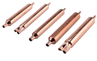 Filtre déshydrateur de compresseur de réfrigérateur-congélateur, buse de remplissage de liquide, valve unidirectionnelle, tube unique, double extrémité, universel, épaissi, R600a
