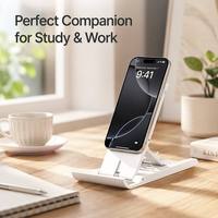 Support de téléphone pliable mini pour bureau, support de tablette portable et réglable pour le bureau et l'école, cadeaux d'affaires en gros, logo personnalisé