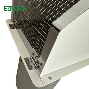 Capot de ventilation mural en acier galvanisé avec grille et amortisseur <span class=keywords><strong>pour</strong></span> sèche-linge, <span class=keywords><strong>hotte</strong></span> de cuisine, conduit de CVC 4, 6, 8 pouces - Product Image 5