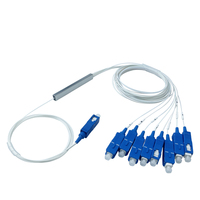Répartiteur PLC Mini Optique 0.9mm G657A2 SC UPC 1x2 1x4 1x8 1x16 Répartiteur Fibre Optique Monomode Pigtail