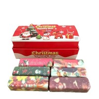 Nouveau Seau de Snacks Croquants Thème Noël, en Forme de Barre de Beurre, Design Carton de Lait, Jouet Squishy en PU à Rebond Lent, Vente en Gros Transfrontalière