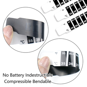 Hai quy mô feverscan Sticker ngay lập tức đọc sốt thử nghiệm tinh thể lỏng Dải nhiệt kế trán - Product Image 3