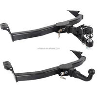 Parachoques Trasero para Remolque Fortuner, Barra de Remolque de Acero para Automóviles 4x4 Todoterreno, con Receptor de 2 Pulgadas, Accesorios para Gancho de Remolque