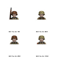 Nouveaux jouets pour enfants, blocs de construction militaires de la Seconde Guerre mondiale, soldats allemands, mini figurines d'action, médailles, chapeaux, jouets pour enfants, cadeaux de Noël