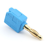 Connecteurs banane empilables à insertion directe 24A plaqués or, pas de 4 mm, multicolores, pour câble de haut-parleur, connexion rapide Kuishen