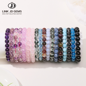 Vòng tay đá thạch anh chữa bệnh tâm linh bán buôn JD GEMS, vòng tay đá amethyst chuỗi hạt yoga, lý tưởng cho việc sử dụng hàng ngày và văn phòng - Product Image 1