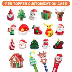 Halloween Cartoon Plastic Pen Charms <b>Toppers</b> Figures for Beaded Pens Cute 3D Characters Pumpkin Ghost Witch Mummy Car - Product Image 3