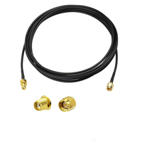 Câble d'extension USB SMA mâle vers femelle KAICAP, câble coaxial RG174 avec gaine en PVC, blindage tressé, marron, 15 cm, pour GPS WIFI