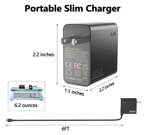 อะแดปเตอร์65W AC ติดผนังเข้ากันได้กับโน้ตบุ๊คโยคะและ IdeaPad สำหรับ <span class=keywords><strong>Lenovo</strong></span> - Product Image 3