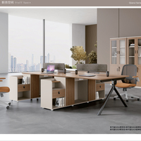 Bureau individuel directement de l'usine, mobilier de bureau élégant et pratique avec options de personnalisation