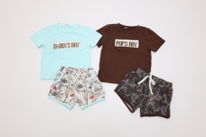 Qingli OEM Custom Cool boy's Clothing set nome pantaloncini a mano con tasca e coulisse senza tariffa - Product Image 6