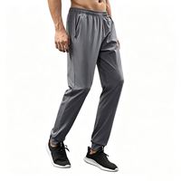 Pantalon de jogging slim pour homme de haute qualité, séchage rapide, évacuation de l'humidité, avec poche arrière zippée sécurisée