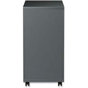 Alera PBBBFCH Armoire de classement à piétement métallique à trois tiroirs avec tiroir coulissant pleine longueur 14 7/8 X 19 1/8 Charbon - Product Image 5