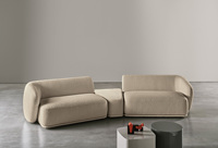 Canapé modulaire moderne pour salon, revêtement en tissu polaire design, canapé sectionnel pour hôtel et appartement