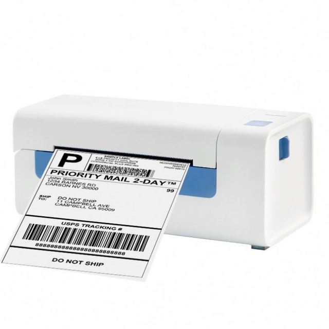 4 Inch Thermal Label Printer Direct Thermal Desktop Office Use 203DPI USB BT Label Maker Custom Adhesive Printing