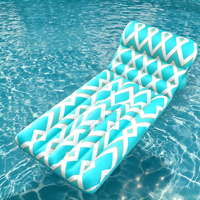 ENLIGHT Transat Gonflable en PVC avec Support Dorsal Imprimé Tropical pour Adultes - Flotteur de Piscine pour Lac, Plage et Fêtes Adultes