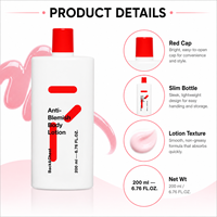 Crème anti-imperfections Tiiam AHA BHA Nicotinamide légère pour les fesses, le torse, l'acné corporelle et le visage