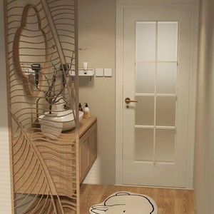 Log style cosmetic ceramic integrated basin oak bathroom cabinet combination washbasin washbasin bathroom - Product Image 3