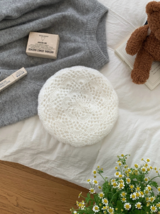 Nouveau Béret en Coton Rayé Fait Main pour <span class=keywords><strong>Femme</strong></span> 2025 – Collection Printemps-Été, Style Décontracté Plage et Artiste - Product Image 4