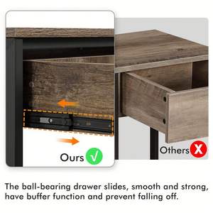 Meilleures ventes, <span class=keywords><strong>table</strong></span> <span class=keywords><strong>console</strong></span> moderne en bois avec tiroir et 2 étagères de rangement ouvertes pour le salon - Product Image 4