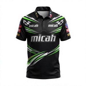 Camiseta de Carreras Personalizada para Equipo de Mecánicos, Deportiva, de Secado Rápido, Tejida, 100% Algodón, con Estampado Frontal y Bordado - Product Image 1