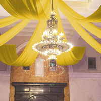 Lujosa Tela Morada de Chifón para Cortinas Tubulares, Decoración de Arcos de Boda, Tela Opaca para Fiestas, 100% Poliéster Ignífugo