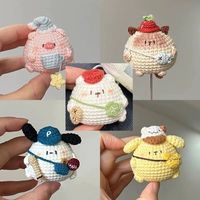 Jouets en peluche d'animaux en laine faits à la main et durables - Mini décorations au crochet et au tricot pour la maison et le bureau, cadeau pour les fêtes et les occasions