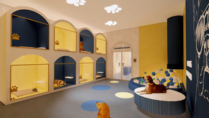 Exhibición de Alta Gama para Peluquería Canina, Diseño Moderno de Salón de Belleza para Mascotas, Diseño Completo de Muebles para Tienda, desde la Producción Hasta la Venta - Product Image 6