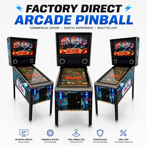 Machine de <span class=keywords><strong>flipper</strong></span> virtuel d'arcade à monnayeur pour divertissement familial, avec graphismes fluides 4K, disponible en 32 pouces, 42 pouces, 43 pouces et 49 pouces - Product Image 1