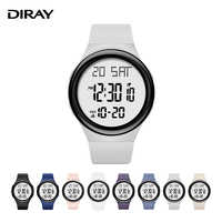 Montres numériques de luxe pour étudiants en mode, sport, grand écran LED, étanches 5M, bracelet en silicone détachable, fonction alarme, unisexe