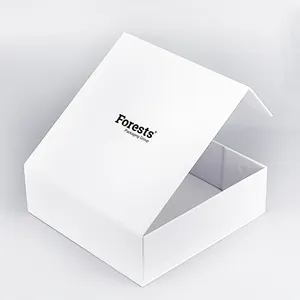 印刷标志UV涂层硬质纸板豪华独特送货磁性开放式折叠纸板包装礼品盒